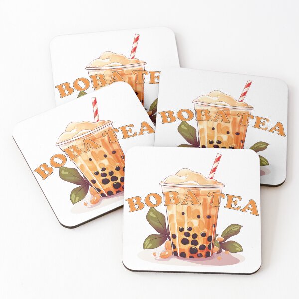 Item preview, BOBA TEA  - Bubble tea - green leaf and boba designed and sold by Dahlann.