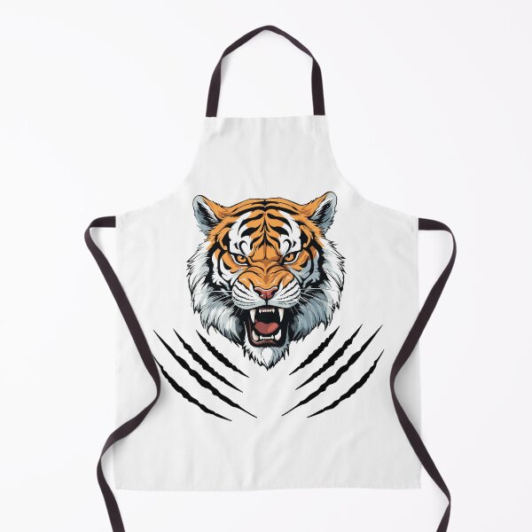 Item preview, Tiger Head and Claws Scratches Vector Design designed and sold by BombasticBubble.