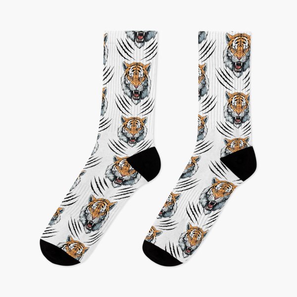 Item preview, Tiger Head and Claws Scratches Vector Design designed and sold by BombasticBubble.
