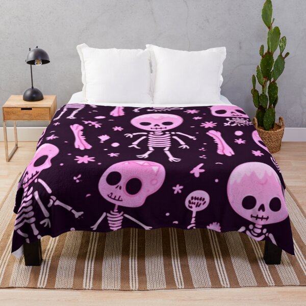 Item preview, Cute pink skeleton seamless pattern designed and sold by LazyLifestyle.