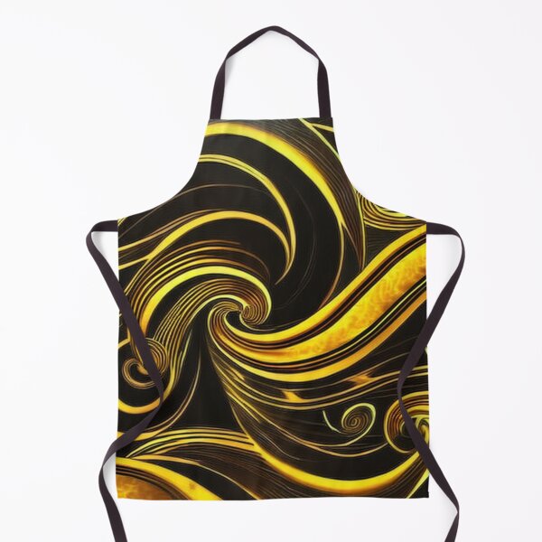 Item preview, Abstract Black and Gold Swirls designed and sold by BirdsnStuff.
