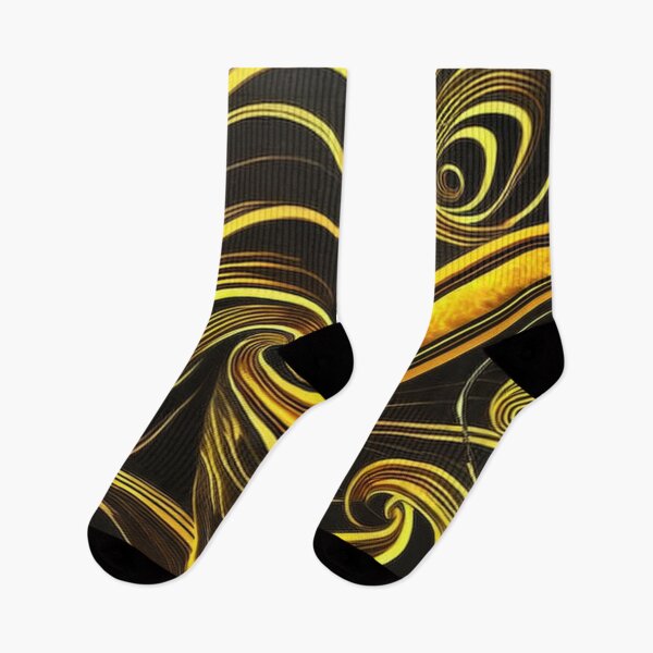 Item preview, Abstract Black and Gold Swirls   designed and sold by BirdsnStuff.
