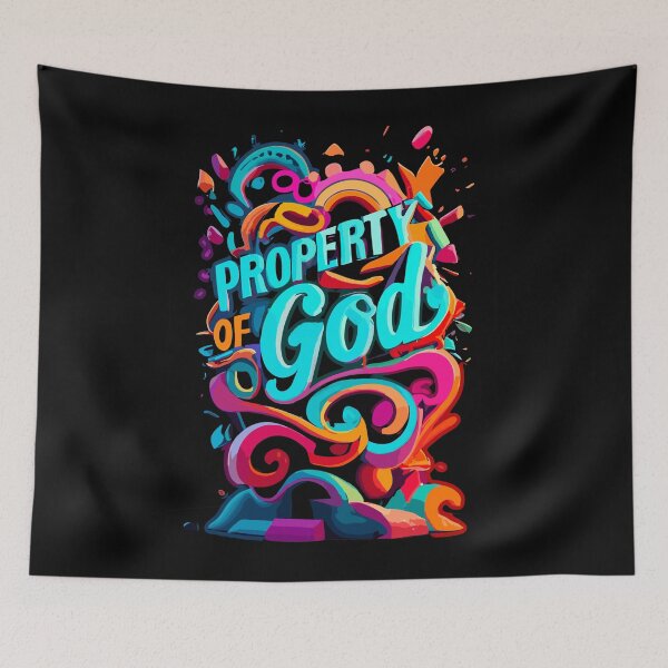 Item preview, Property of God, graffiti style design, 3d design, Christian designed and sold by mwebba2005.