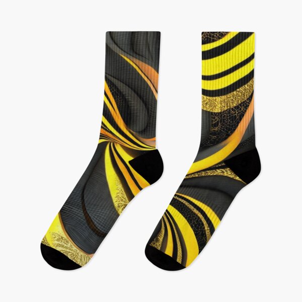 Item preview, Abstract Black and Gold Swirls   designed and sold by BirdsnStuff.
