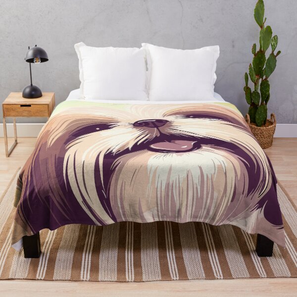 Item preview, Shih Tzu dog with pastel colors designed and sold by Crazy-Snail.