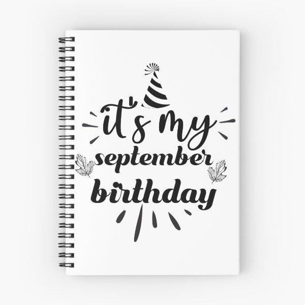 Item preview, September birthday September is my birthday designed and sold by storefoxmix.