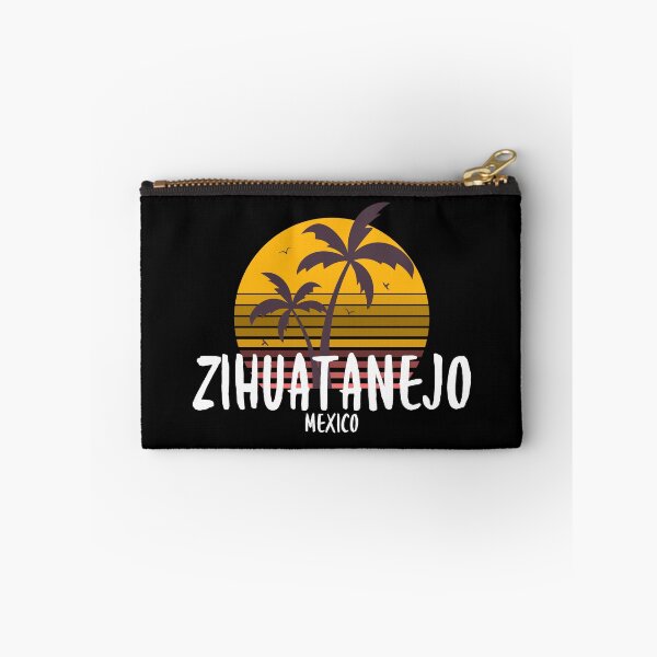 Item preview, Zihuatanejo Mexico Vintage Sunset and Palm Trees Design designed and sold by RektRepublic.