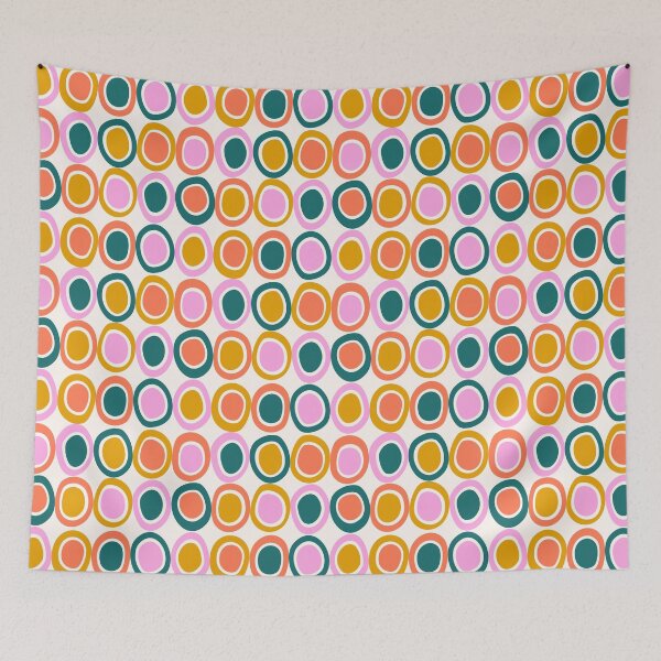 Item preview, Double Dots Retro 70s Circle Grid designed and sold by AlohaSadie.