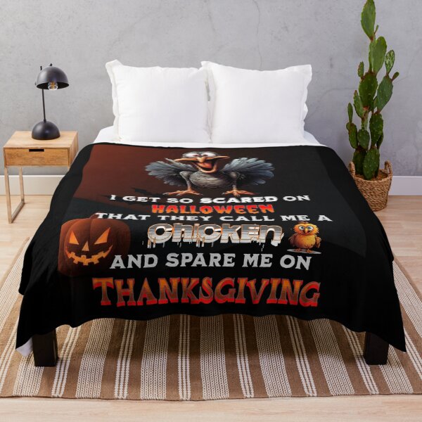 Item preview, Halloween scared turkey, spared on Thanksgiving designed and sold by Vindbult.