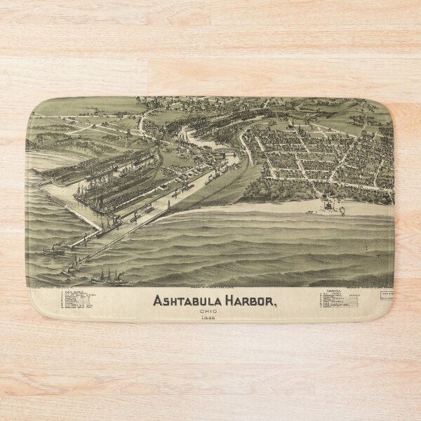 Item preview, Ashtabula Harbor, Ohio (1896) designed and sold by allhistory.