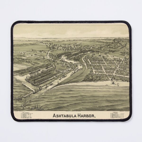 Item preview, Ashtabula Harbor, Ohio (1896) designed and sold by allhistory.