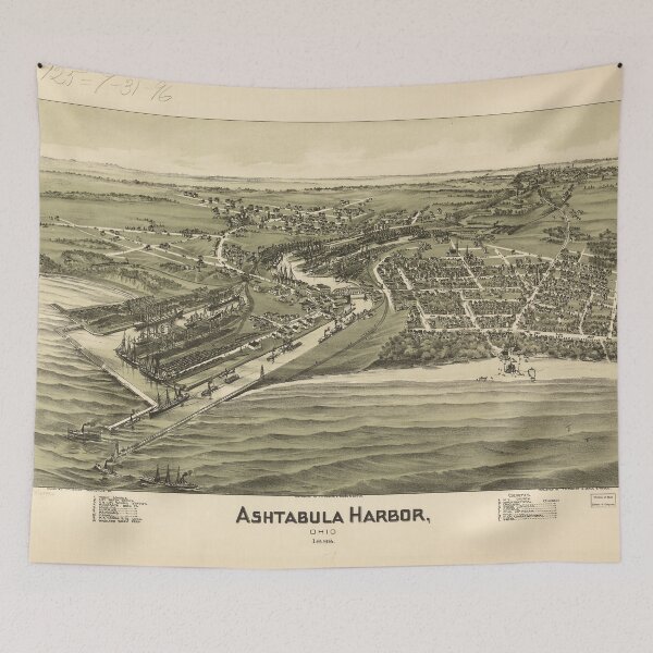 Item preview, Ashtabula Harbor, Ohio (1896) designed and sold by allhistory.