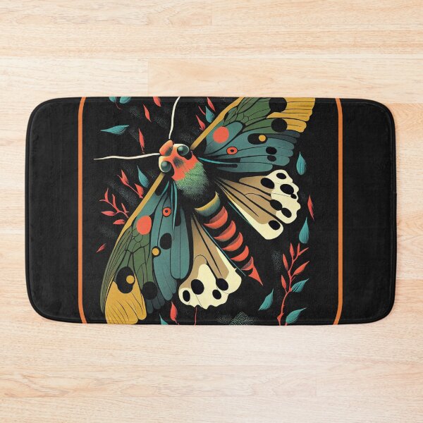 Item preview, Retro Minimal Velvet Moth designed and sold by Brainless Art.