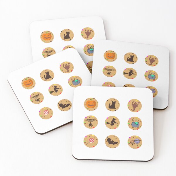 Item preview, Halloween cookies, pillsbury cookies. balloon, black cat, cauldron, ghost, lollipop, pumpkin, spider, bat, witch designed and sold by mayaone.