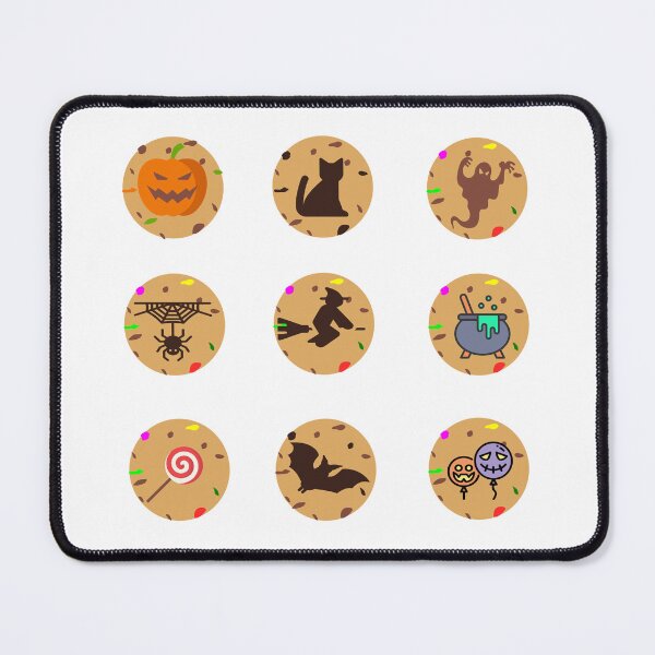 Item preview, Halloween cookies, pillsbury cookies. balloon, black cat, cauldron, ghost, lollipop, pumpkin, spider, bat, witch designed and sold by mayaone.