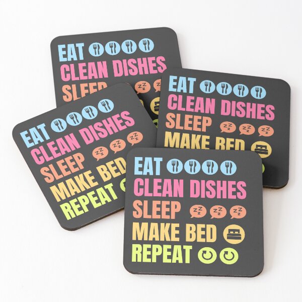 Item preview,  Eat, wash the dishes, sleep, repeat designed and sold by studio468.
