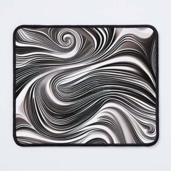 Item preview, Abstract Black and White Swirls designed and sold by BirdsnStuff.