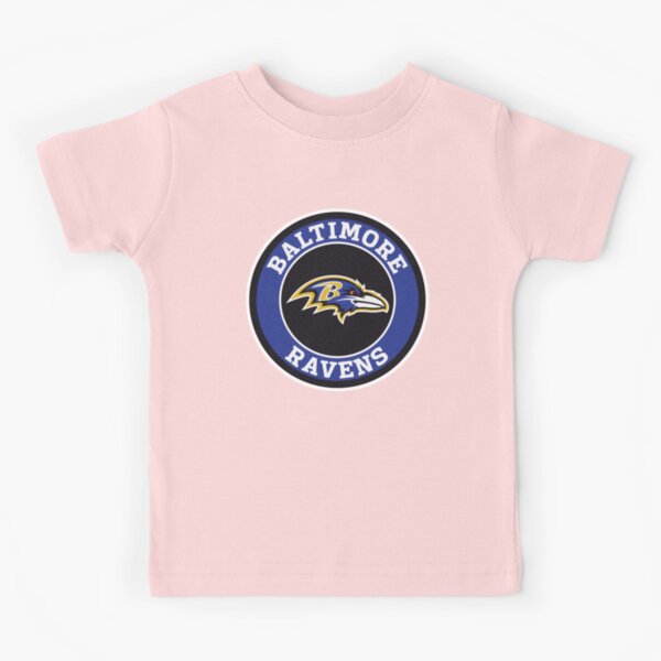 Girls Youth Lamar Jackson Pink Baltimore Ravens Fashion Fan Gear V-Neck T- Shirt