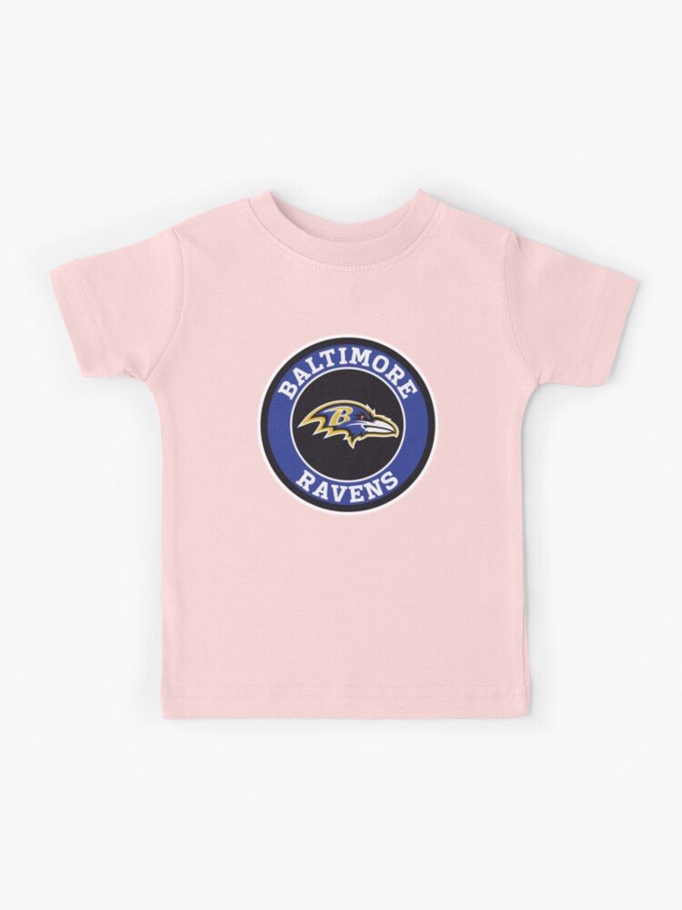 Girls Youth Lamar Jackson Pink Baltimore Ravens Fashion Fan Gear V-Neck T- Shirt