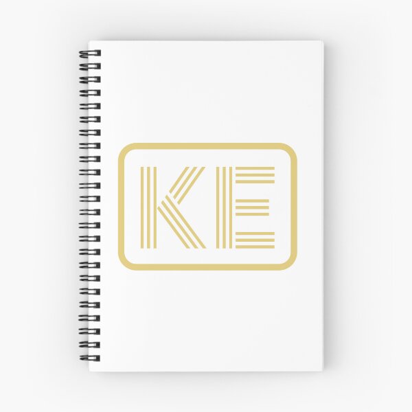 Item preview, KE Initials Gold Geometric Letters designed and sold by Jeallan Designs.