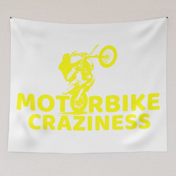 Item preview, Motorbike Craziness Logo - Yellow designed and sold by MCYouTube.