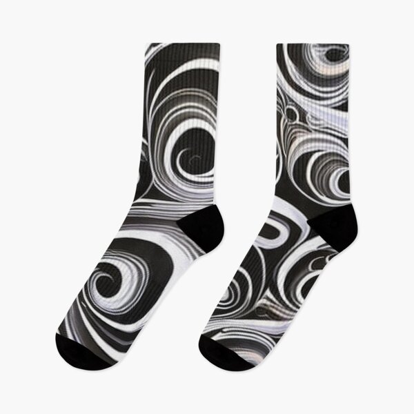 Item preview, Abstract Black and White Swirls   designed and sold by BirdsnStuff.