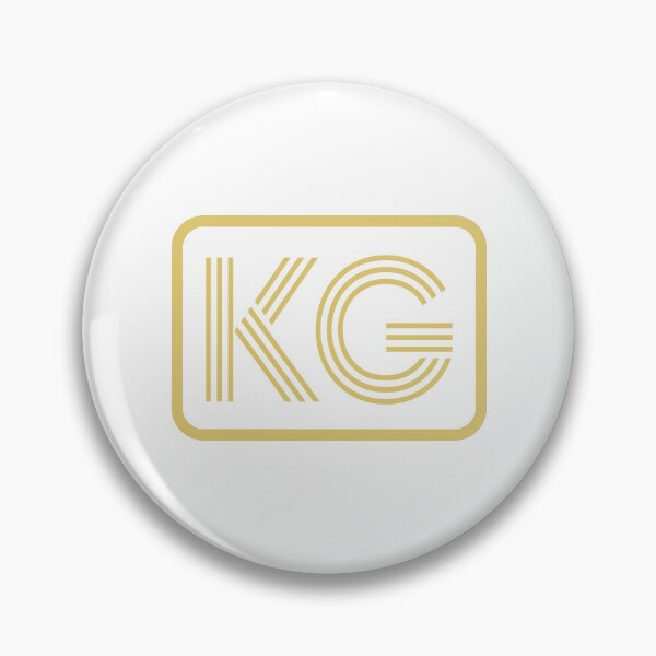 Item preview, KG Initials Gold Geometric Letters designed and sold by Jeallan Designs.