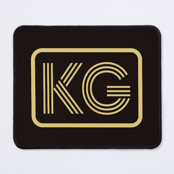 Item preview, KG Initials Gold Geometric Letters designed and sold by Jeallan Designs.