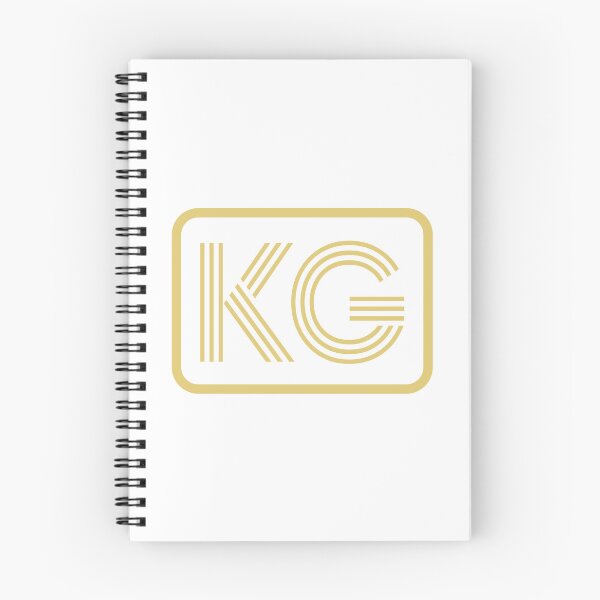 Item preview, KG Initials Gold Geometric Letters designed and sold by Jeallan Designs.