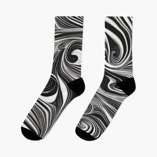 Item preview, Abstract Black and White Swirls   designed and sold by BirdsnStuff.