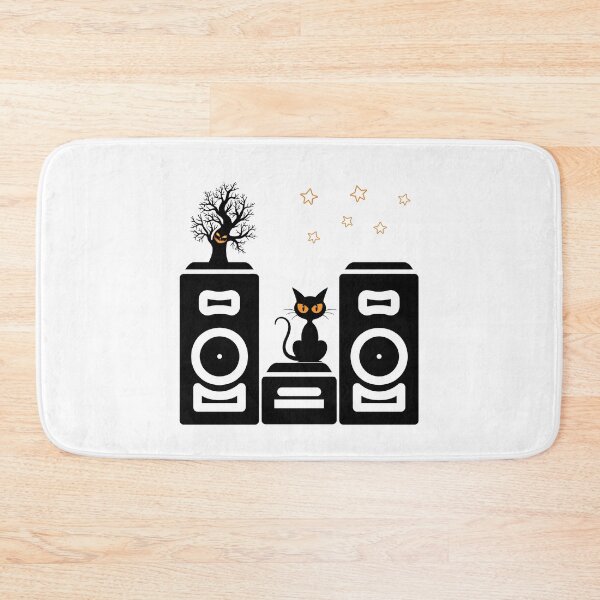Item preview, Halloweentown Soundsystem Scene  Pumpkin Face Black Cat Star Rave designed and sold by xxmegan-rosexx.