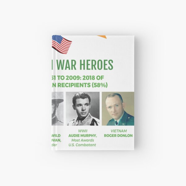 Medal Of Honor Hardcover Journals Redbubble - salute to audie murphy roblox