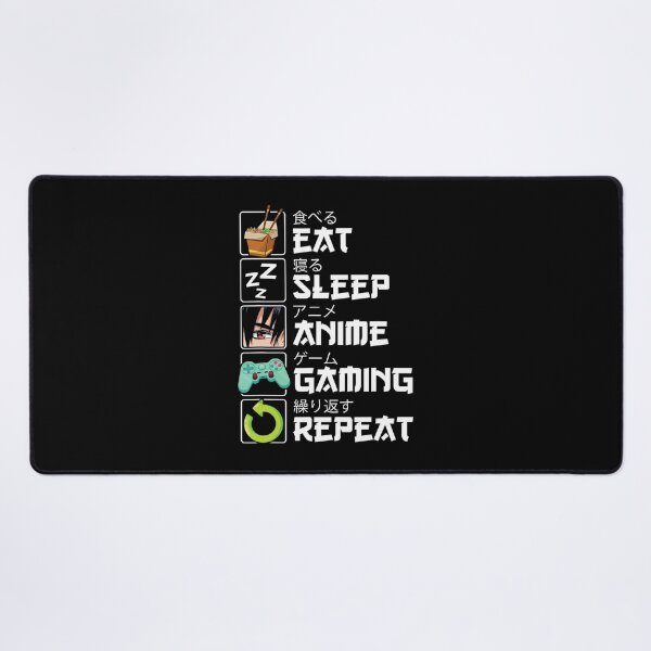 Item preview, Eat Sleep Anime Gaming Repeat Kawaii Otaku Anime Manga designed and sold by Arigue.