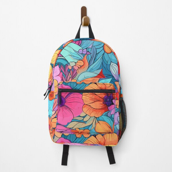 Item preview, 70s Psychedelic Flowers - Retro Floral Pattern designed and sold by Just-Flowers.
