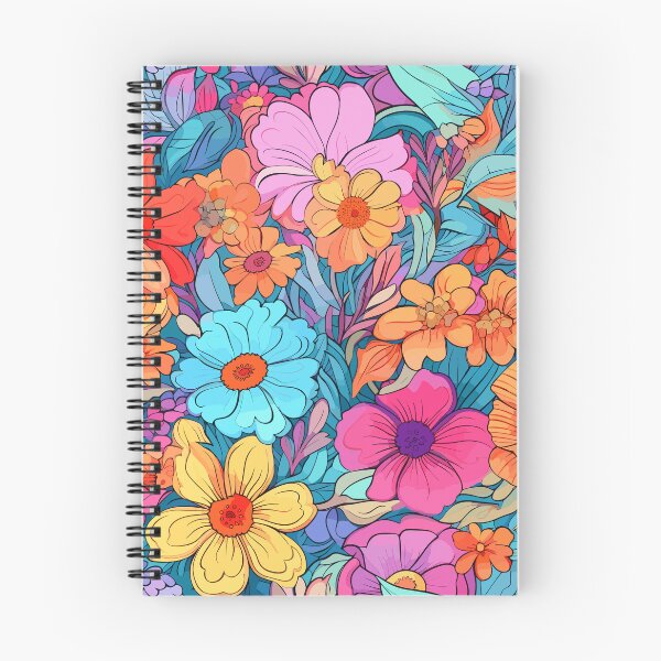 Item preview, 70s Psychedelic Flowers - Retro Floral Pattern designed and sold by Just-Flowers.
