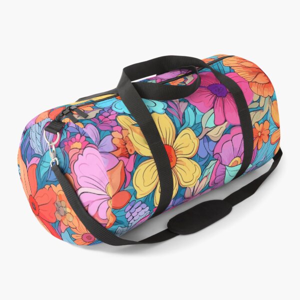 Item preview, 70s Psychedelic Flowers - Retro Floral Pattern designed and sold by Just-Flowers.