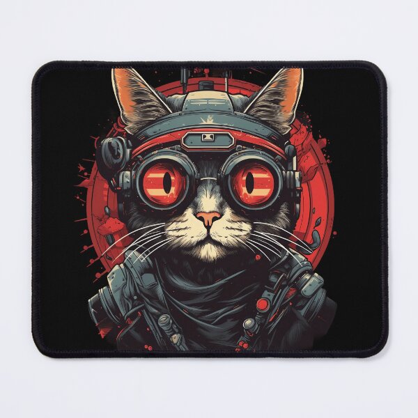 Item preview, Cat Pilot with Helmet and Goggles designed and sold by Digitalio.