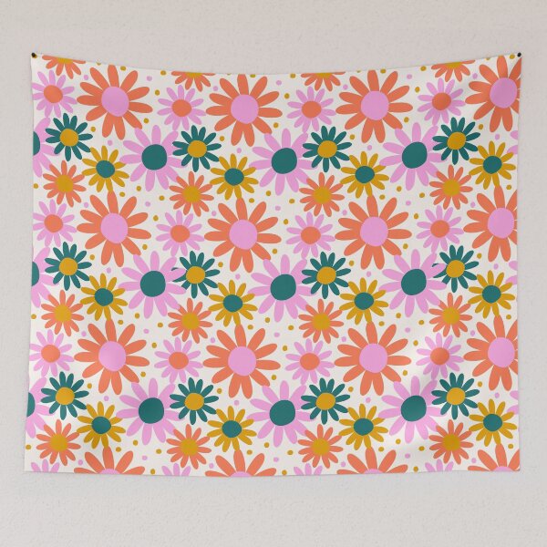 Item preview, Carol Brady Groovy Retro Flowers designed and sold by AlohaSadie.