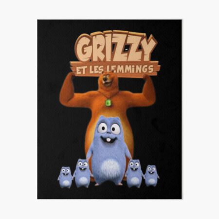 lemmings carry flag of canada grizzy and les lemmings Poster for Sale by  Reo12