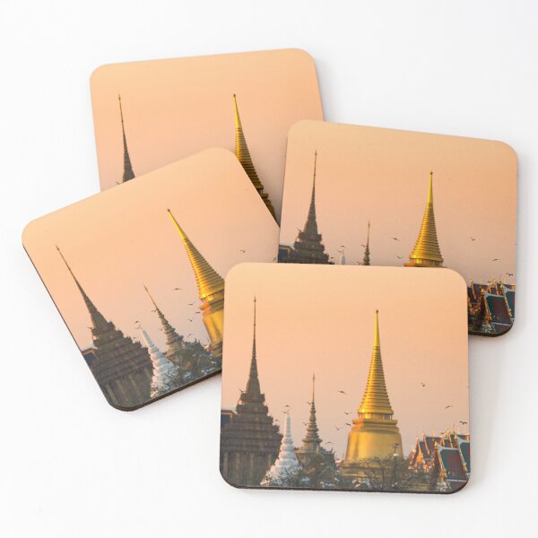 Item preview, Beautiful sunrise at Wat Phar Kaew  designed and sold by aounfotograf.
