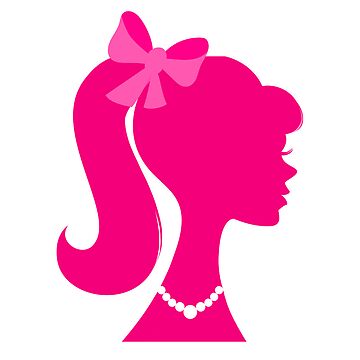 vintage barbie silhouette clip art