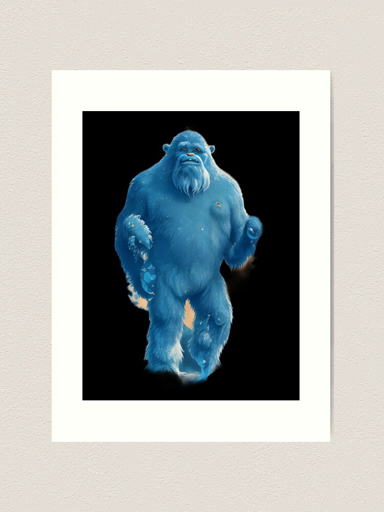 George, the Christmas Yeti Art Print