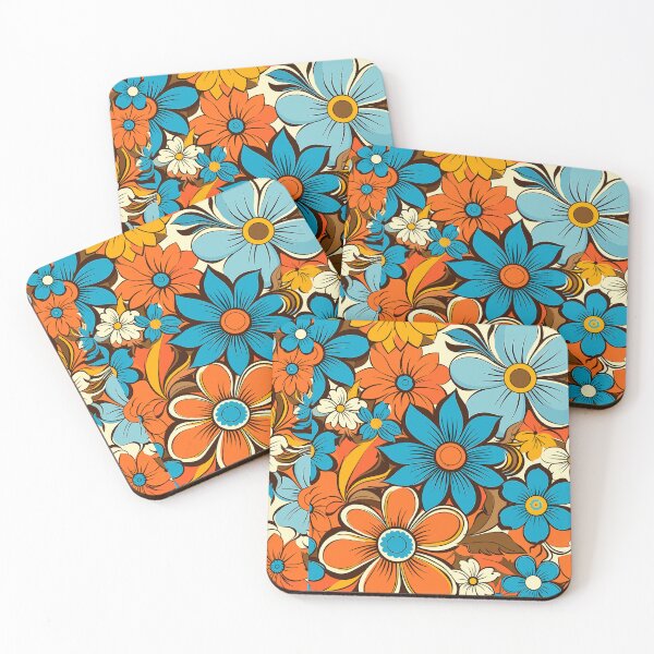 Item preview, Psychedelic Flowers, Groovy Hippie Pattern - Floral Pattern designed and sold by Just-Flowers.