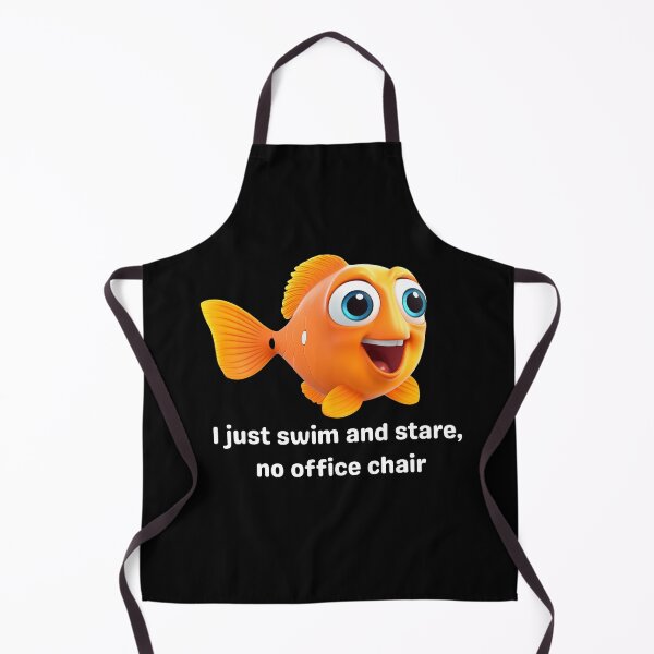 Item preview, Fish Life: No Office Chair, Just Swim and Stare designed and sold by WhimsyVisions.