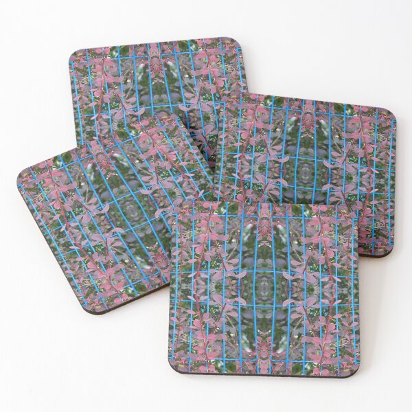Item preview, Blue Fenced Berberis Photo Pattern designed and sold by vallisrowe.