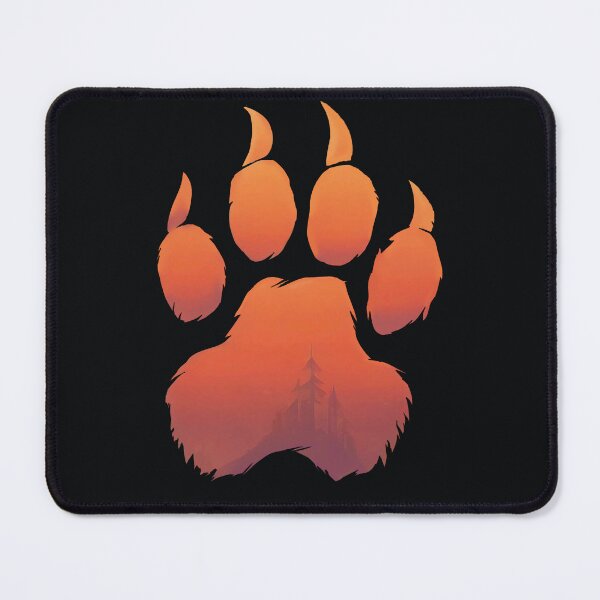 Item preview, Grizzly Bear Paw Print in Forest designed and sold by DesignDrifts.