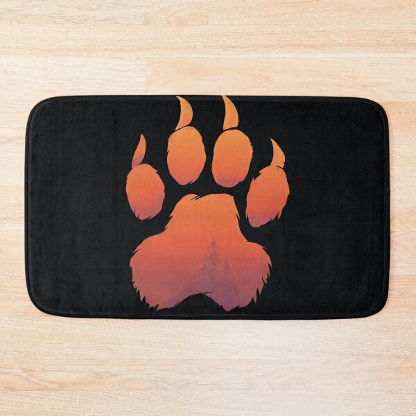 Item preview, Grizzly Bear Paw Print in Forest designed and sold by DesignDrifts.