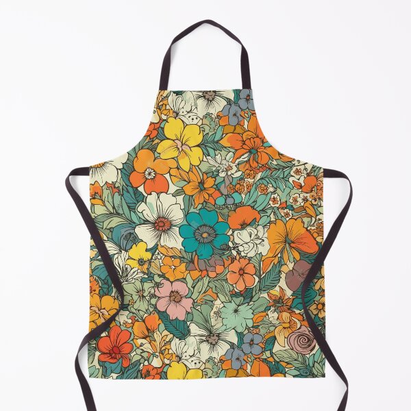 Item preview, Retro Psychedelic Flowers - Watercolor Floral Pattern designed and sold by Just-Flowers.