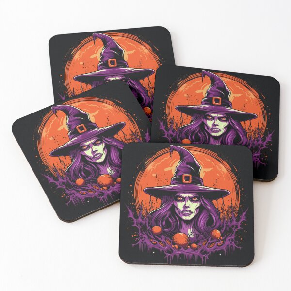 Item preview, Coolest funny kull witch witchcraft vector style shape tshirt design halloween designed and sold by Akshay Pokhunram.