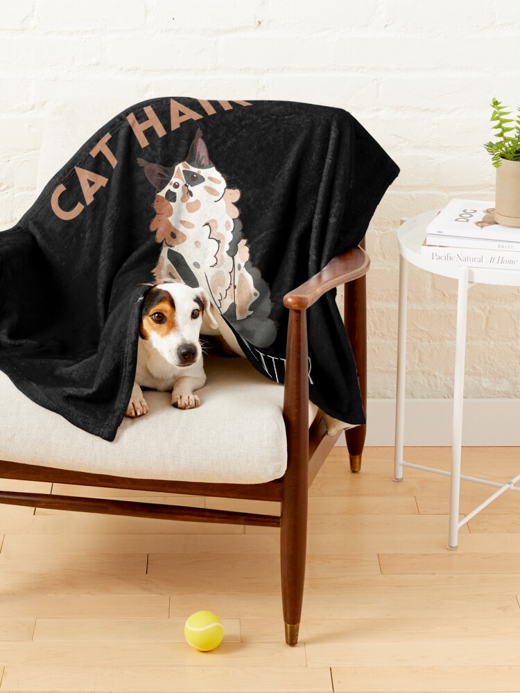 Thumbnail 4 of 6, Pet Blanket, Cat Hair is my Glitter - Calico Maine Coon Cat designed and sold by FelineEmporium.